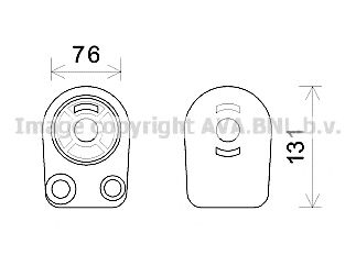 Imagine Radiator ulei, ulei motor AVA QUALITY COOLING RT3607