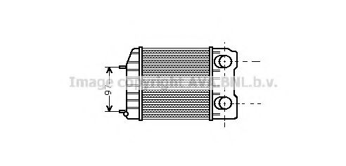 Imagine Intercooler, compresor AVA QUALITY COOLING RT4122