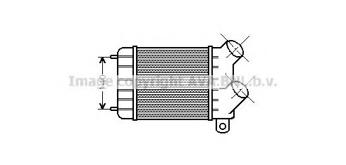 Imagine Intercooler, compresor AVA QUALITY COOLING RT4124