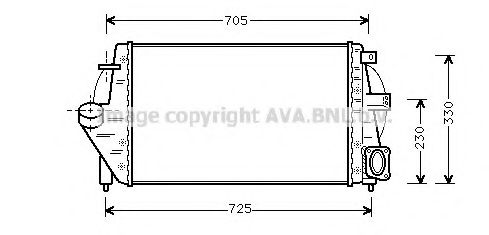 Imagine Intercooler, compresor AVA QUALITY COOLING RT4212