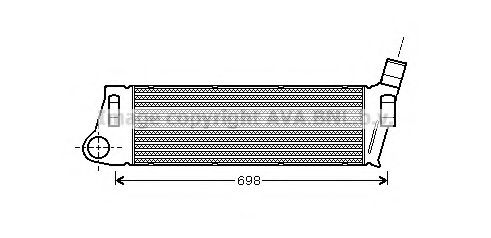 Imagine Intercooler, compresor AVA QUALITY COOLING RT4316