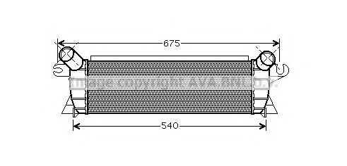 Imagine Intercooler, compresor AVA QUALITY COOLING RT4351