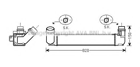 Imagine Intercooler, compresor AVA QUALITY COOLING RT4412