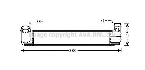 Imagine Intercooler, compresor AVA QUALITY COOLING RT4413