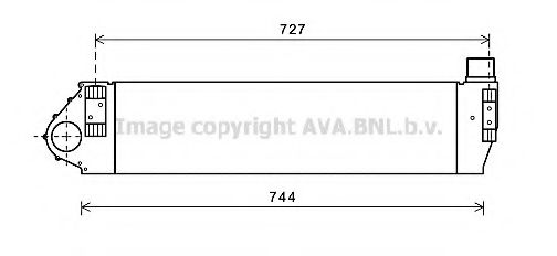 Imagine Intercooler, compresor AVA QUALITY COOLING RT4482