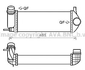 Imagine Intercooler, compresor AVA QUALITY COOLING RT4615