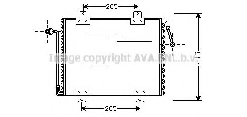 Imagine Condensator, climatizare AVA QUALITY COOLING RT5180