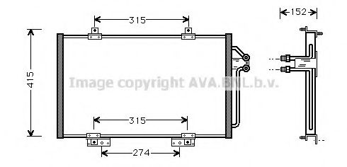 Imagine Condensator, climatizare AVA QUALITY COOLING RT5188