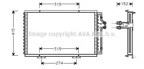 Imagine Condensator, climatizare AVA QUALITY COOLING RT5214