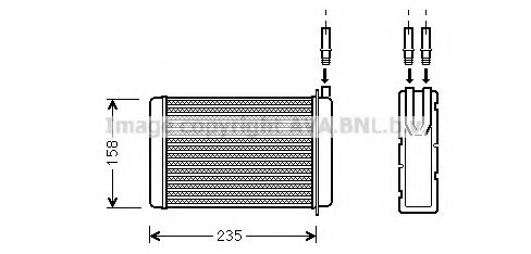 Imagine Schimbator caldura, incalzire habitaclu AVA QUALITY COOLING RT6090