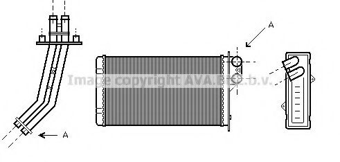 Imagine Schimbator caldura, incalzire habitaclu AVA QUALITY COOLING RT6170