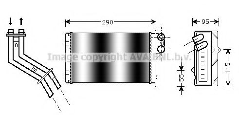 Imagine Schimbator caldura, incalzire habitaclu AVA QUALITY COOLING RT6227