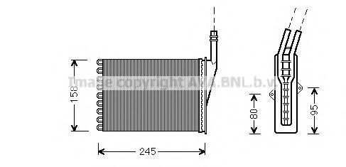 Imagine Schimbator caldura, incalzire habitaclu AVA QUALITY COOLING RT6249