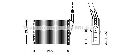 Imagine Schimbator caldura, incalzire habitaclu AVA QUALITY COOLING RT6250