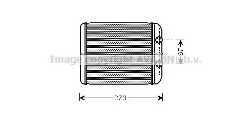 Imagine Schimbator caldura, incalzire habitaclu AVA QUALITY COOLING RT6343