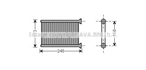 Imagine Schimbator caldura, incalzire habitaclu AVA QUALITY COOLING RT6569