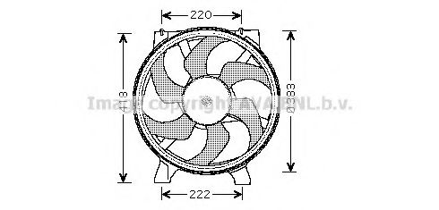 Imagine Ventilator, radiator AVA QUALITY COOLING RT7523