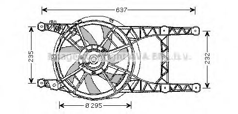 Imagine Ventilator, radiator AVA QUALITY COOLING RT7532