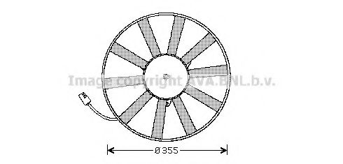 Imagine Ventilator, radiator AVA QUALITY COOLING RT7534