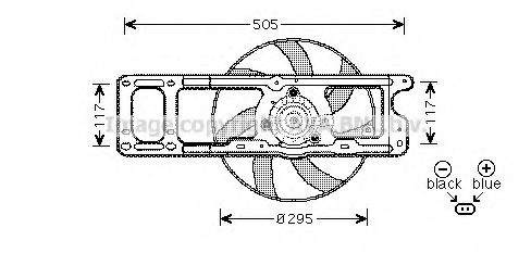 Imagine Ventilator, radiator AVA QUALITY COOLING RT7537