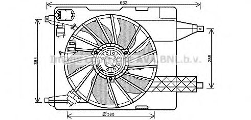 Imagine Ventilator, radiator AVA QUALITY COOLING RT7539