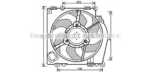 Imagine Ventilator, radiator AVA QUALITY COOLING RT7542