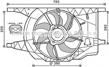 Imagine Ventilator, radiator AVA QUALITY COOLING RT7546