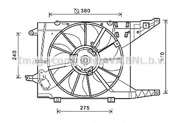 Imagine Ventilator, radiator AVA QUALITY COOLING RT7549