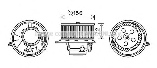Imagine Electromotor, ventilatie interioara AVA QUALITY COOLING RT8580