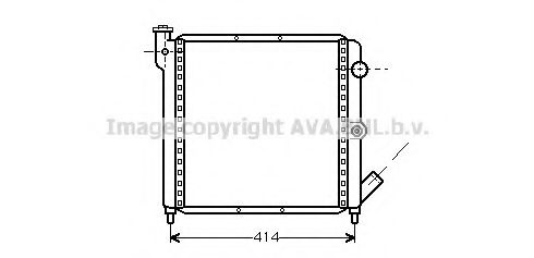 Imagine Radiator, racire motor AVA QUALITY COOLING RTA2063