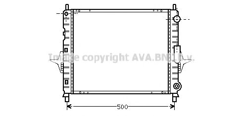 Imagine Radiator, racire motor AVA QUALITY COOLING RTA2167