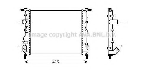 Imagine Radiator, racire motor AVA QUALITY COOLING RTA2218