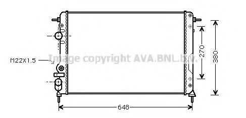 Imagine Radiator, racire motor AVA QUALITY COOLING RTA2266