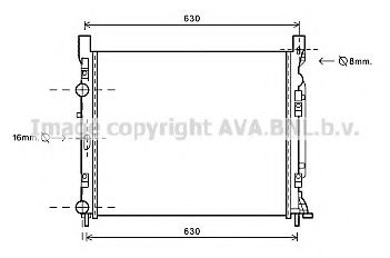 Imagine Radiator, racire motor AVA QUALITY COOLING RTA2470