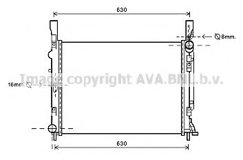 Imagine Radiator, racire motor AVA QUALITY COOLING RTA2472