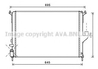 Imagine Radiator, racire motor AVA QUALITY COOLING RTA2477