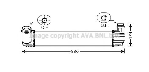 Imagine Intercooler, compresor AVA QUALITY COOLING RTA4411