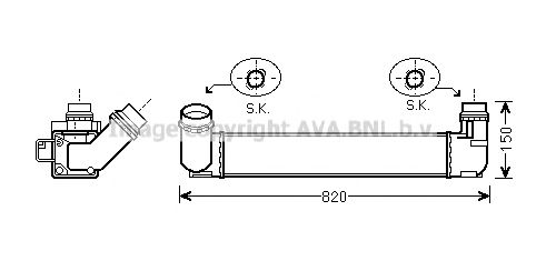 Imagine Intercooler, compresor AVA QUALITY COOLING RTA4412