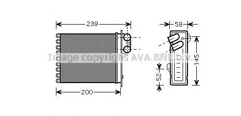 Imagine Schimbator caldura, incalzire habitaclu AVA QUALITY COOLING RTA6398