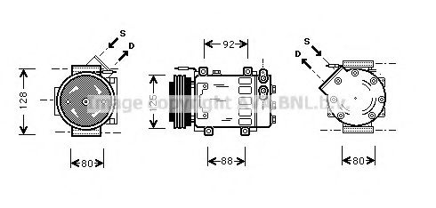 Imagine Compresor, climatizare AVA QUALITY COOLING RTAK039