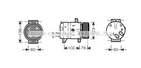 Imagine Compresor, climatizare AVA QUALITY COOLING RTAK069