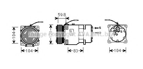 Imagine Compresor, climatizare AVA QUALITY COOLING RTAK402