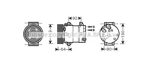 Imagine Compresor, climatizare AVA QUALITY COOLING RTAK429