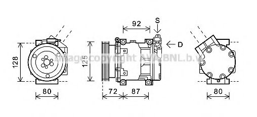 Imagine Compresor, climatizare AVA QUALITY COOLING RTAK479