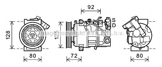 Imagine Compresor, climatizare AVA QUALITY COOLING RTAK489