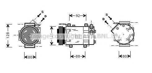 Imagine Compresor, climatizare AVA QUALITY COOLING RTK039