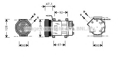 Imagine Compresor, climatizare AVA QUALITY COOLING RTK106