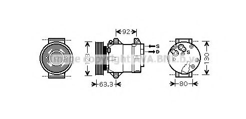 Imagine Compresor, climatizare AVA QUALITY COOLING RTK369