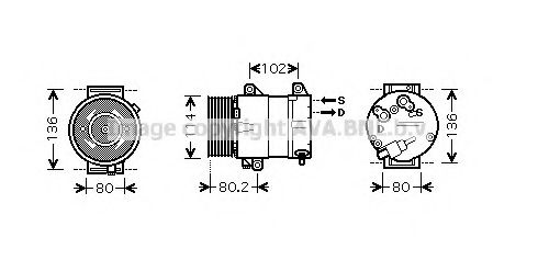 Imagine Compresor, climatizare AVA QUALITY COOLING RTK381