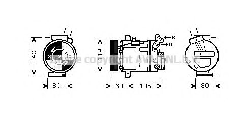 Imagine Compresor, climatizare AVA QUALITY COOLING RTK389